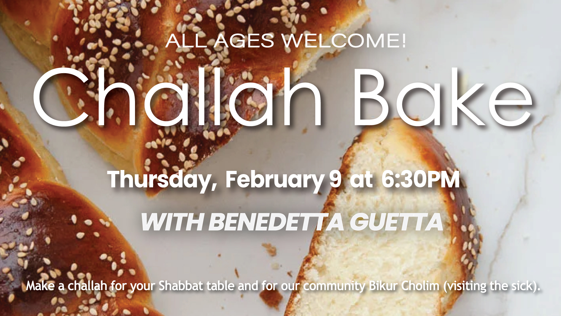 Challah Bake – with Benedetta Guetta